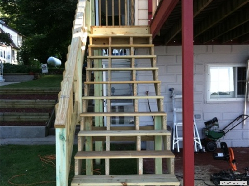 Elevated staircase retrofit
